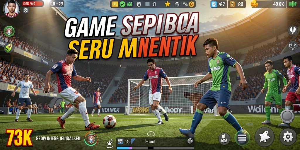 Gambar tampilan gameplay yang seru dalam 73K.