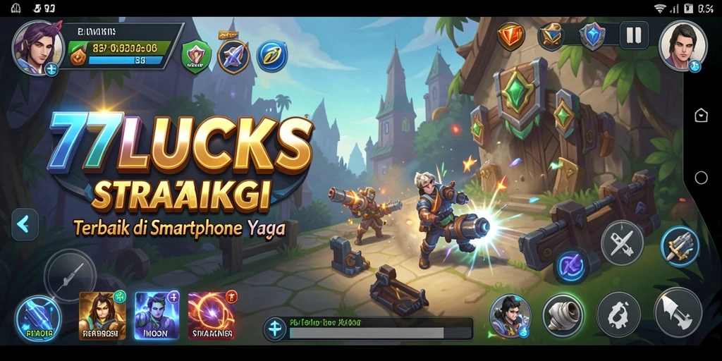 Screenshot dari permainan <strong>77LUCKS</strong> menampilkan tindakan strategi yang mendebarkan.