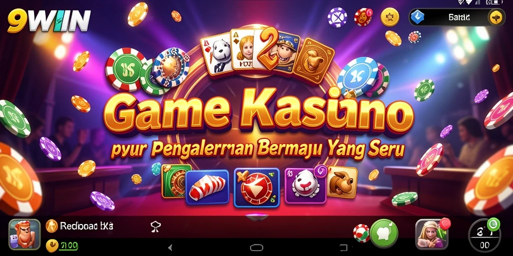 Screenshot gameplay <strong>9WIN</strong> menunjukkan suasana Kasino yang mendebarkan.