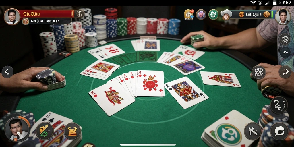 Screenshot menunjukkan gameplay seru QiuQiu dari AA62.