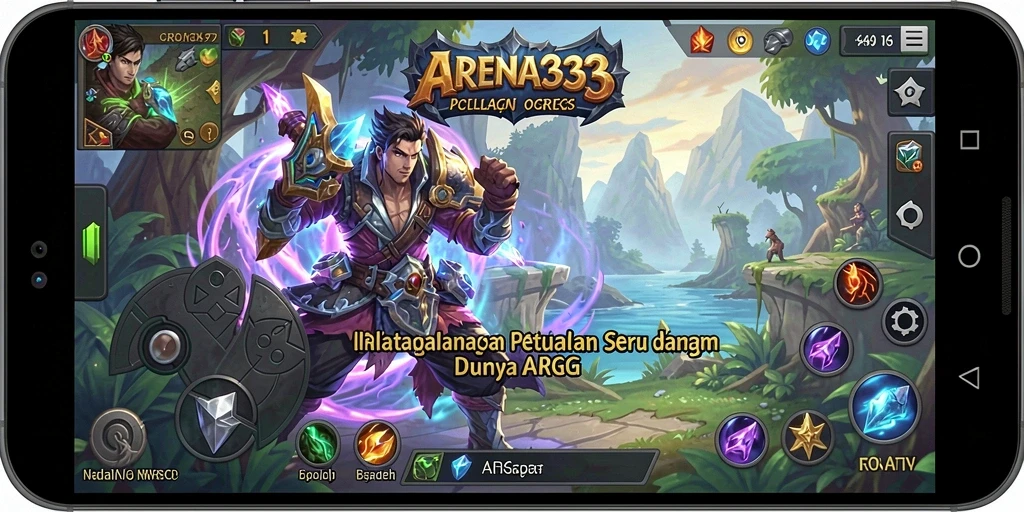 Tampilan seru gameplay ARENA333 dalam aksi ARPG.