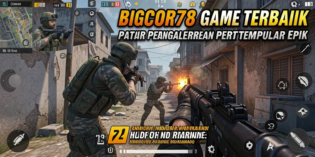 Tampilan gameplay epik dari BIGCOR78 dalam pertempuran FPS.