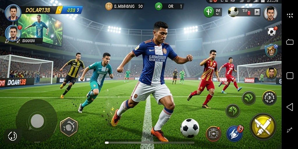 Tampilan screenshot utama DOLAR138 menampilkan aksi seru dalam gameplay olahraga.