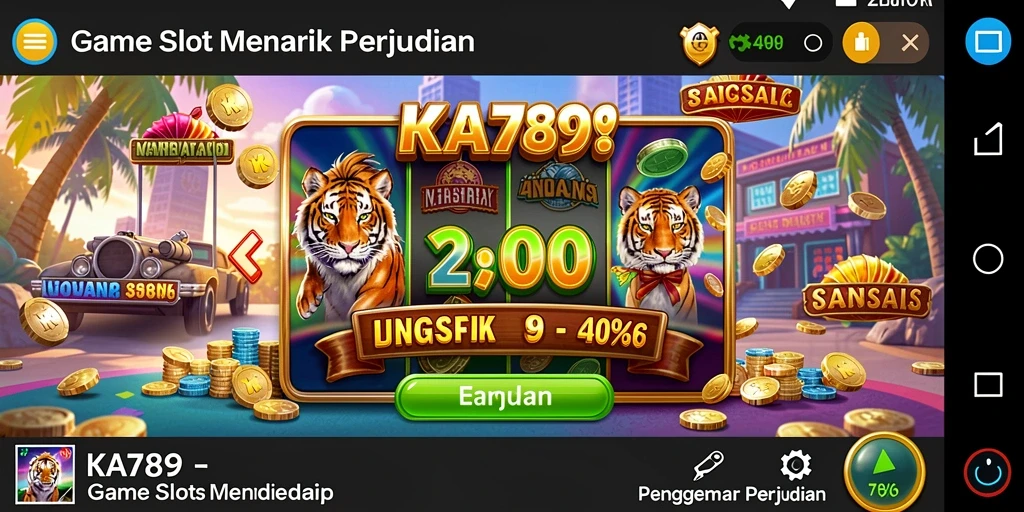 Screenshot KA789 menampilkan gameplay slot yang seru dan grafis yang memukau.