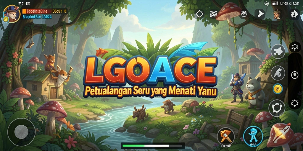 Tangkapan layar gameplay petualangan seru di LGOACE.