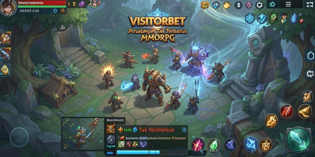 Screenshot gameplay VISITORBET yang menampilkan aksi seru dalam petualangan MMORPG.