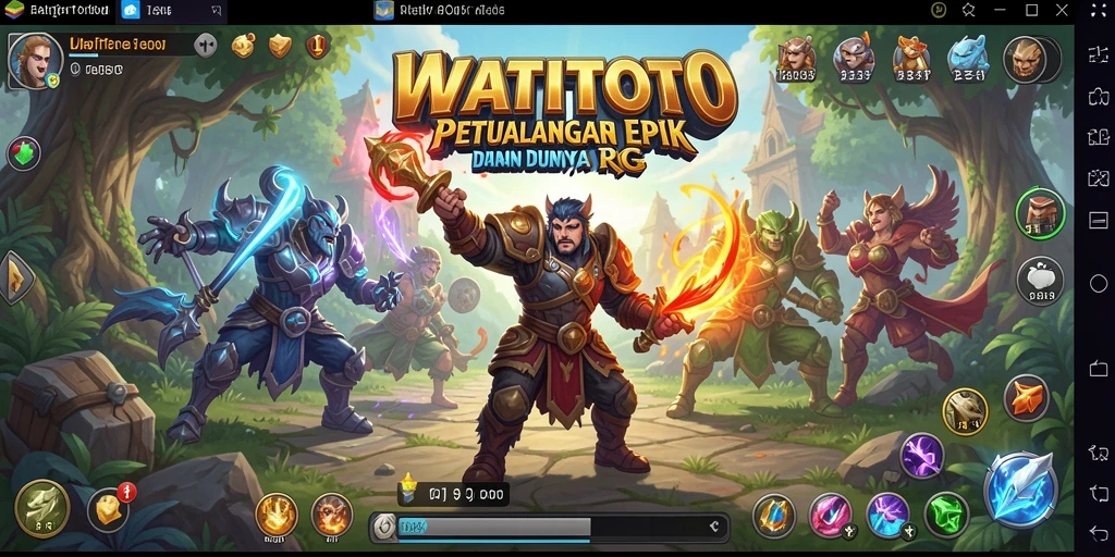 Gameplay seru WATITOTO dengan karakter RPG yang memukau.